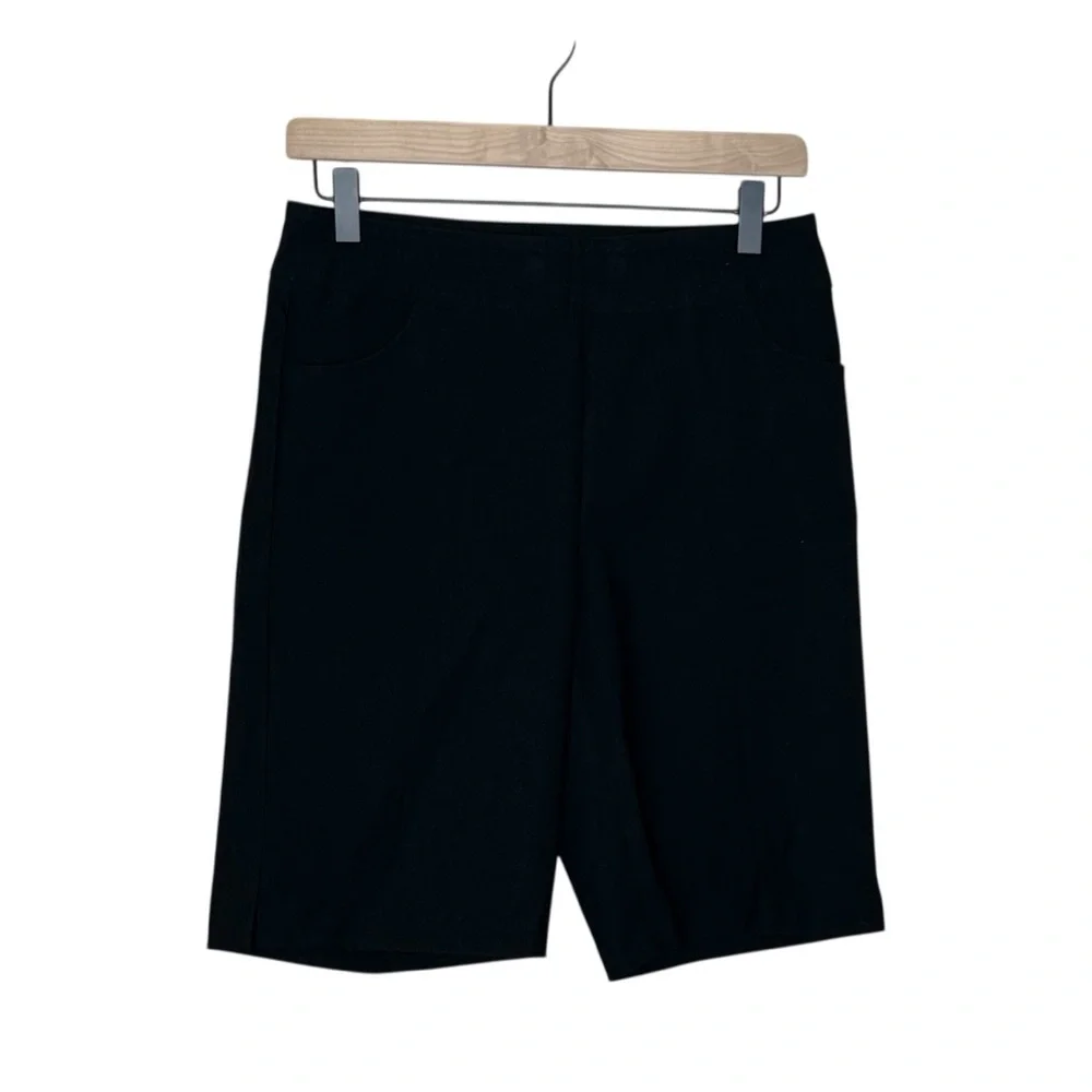 Coconut Row Palm Beach Women's Black Bermuda Shorts NWT 6 - Picture 3 of 8